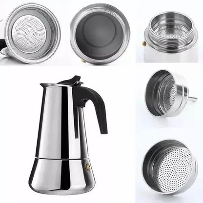 CAFETERA ITALIANA DE ACERO INOXIDABLE