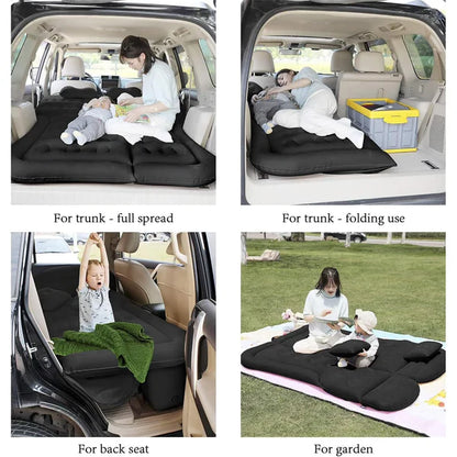 Colchón Inflable con Set Almohadas para Auto + Inflador de Regalo