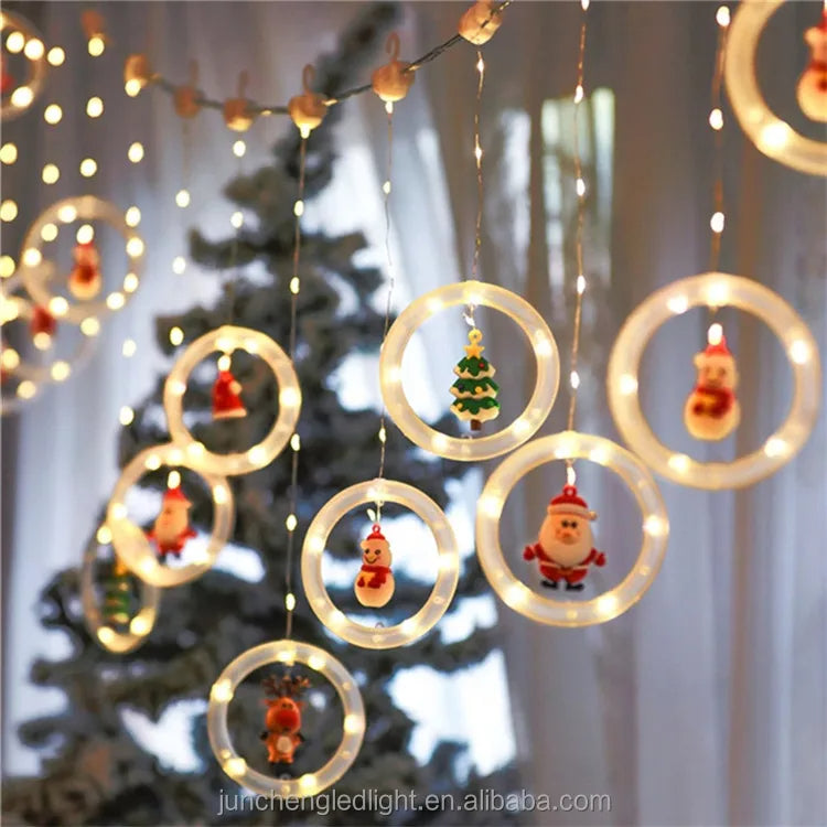 CORTINA LUCES LED AROS
