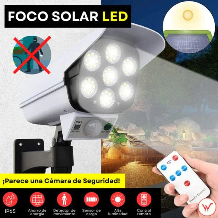 FOCO SOLAR CON SENSOR DE MOVIMIENTO