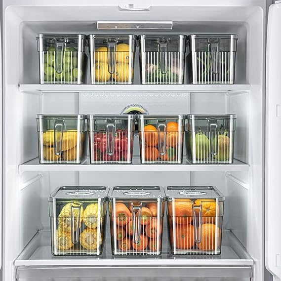 2 CONTENEDORES DE ALIMENTOS PARA REFRIGERADOR