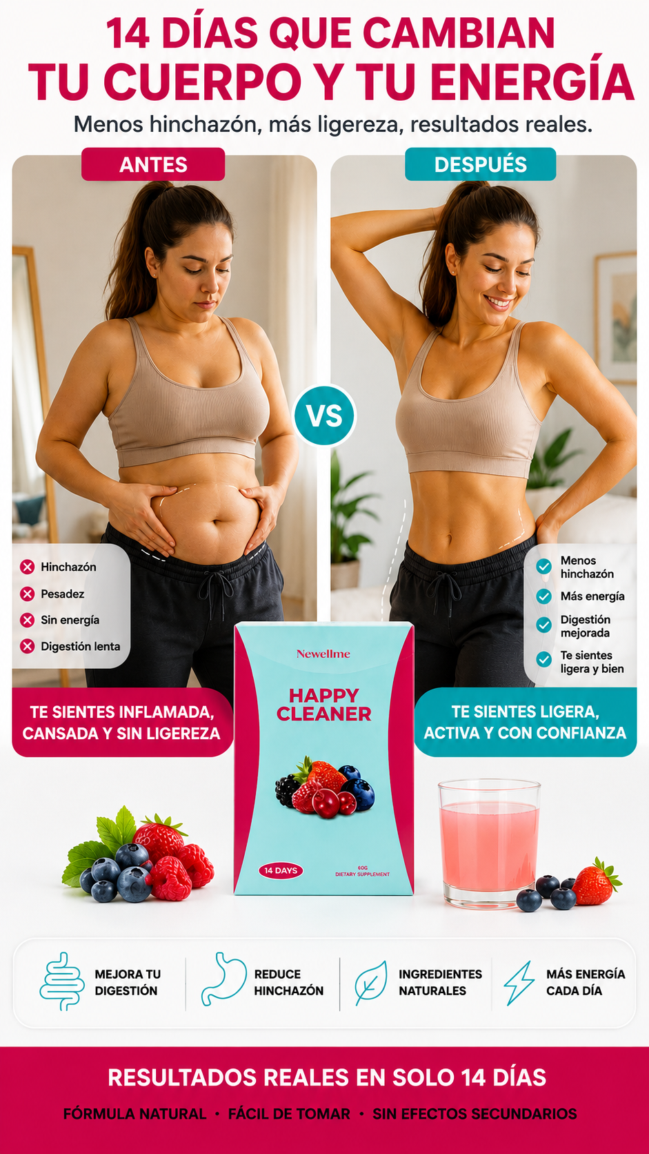HAPPY CLEANER - Suplemento Digestivo en Polvo ™