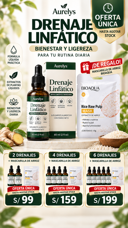 GOTAS HERBALES DRENAJE LINFÁTICO 60ML
