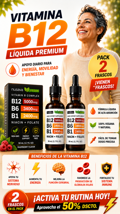 Super Pack Neuropatía - 2 Vitamina B12 + Neuropathy Cream