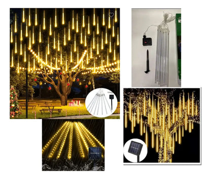 LUCES LED CON EFECTO DE METEORITO PARA NAVIDAD | Pack de 8 TIRAS
