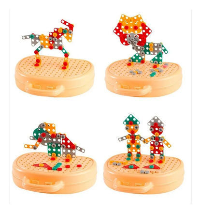 MINI TALADRO MONTESSORI 205 PIEZAS