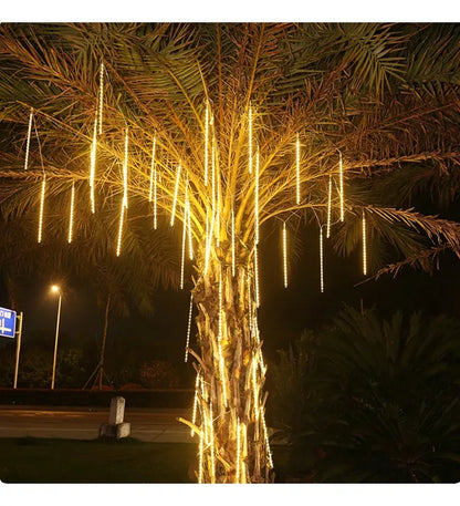 LUCES LED CON EFECTO DE METEORITO PARA NAVIDAD | Pack de 8 TIRAS
