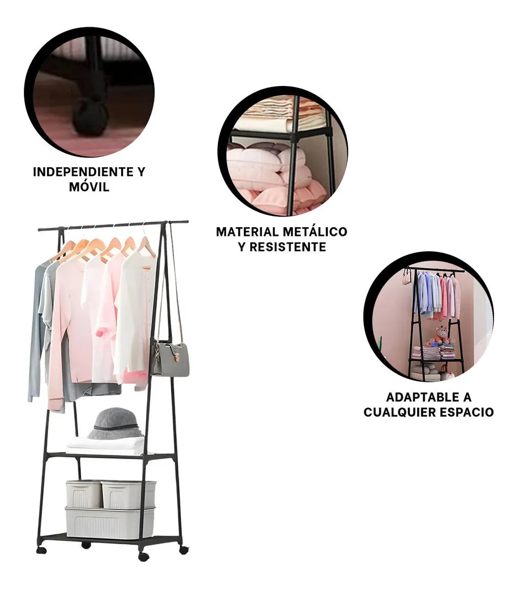 ORGANIZADOR TRIANGULAR CON RUEDAS