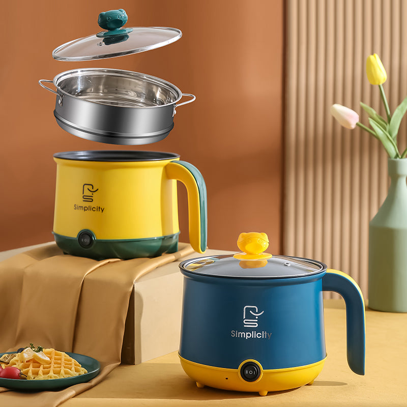 MINI OLLA ELÉCTRICA CON VAPORERA MULTIFUNCIONAL