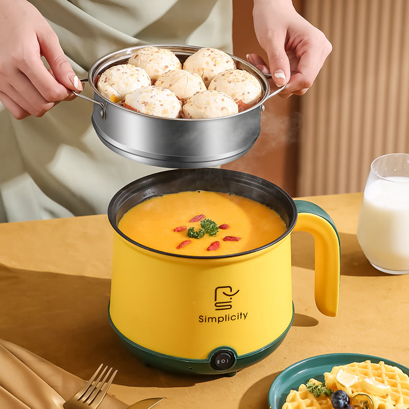 MINI OLLA ELÉCTRICA CON VAPORERA MULTIFUNCIONAL