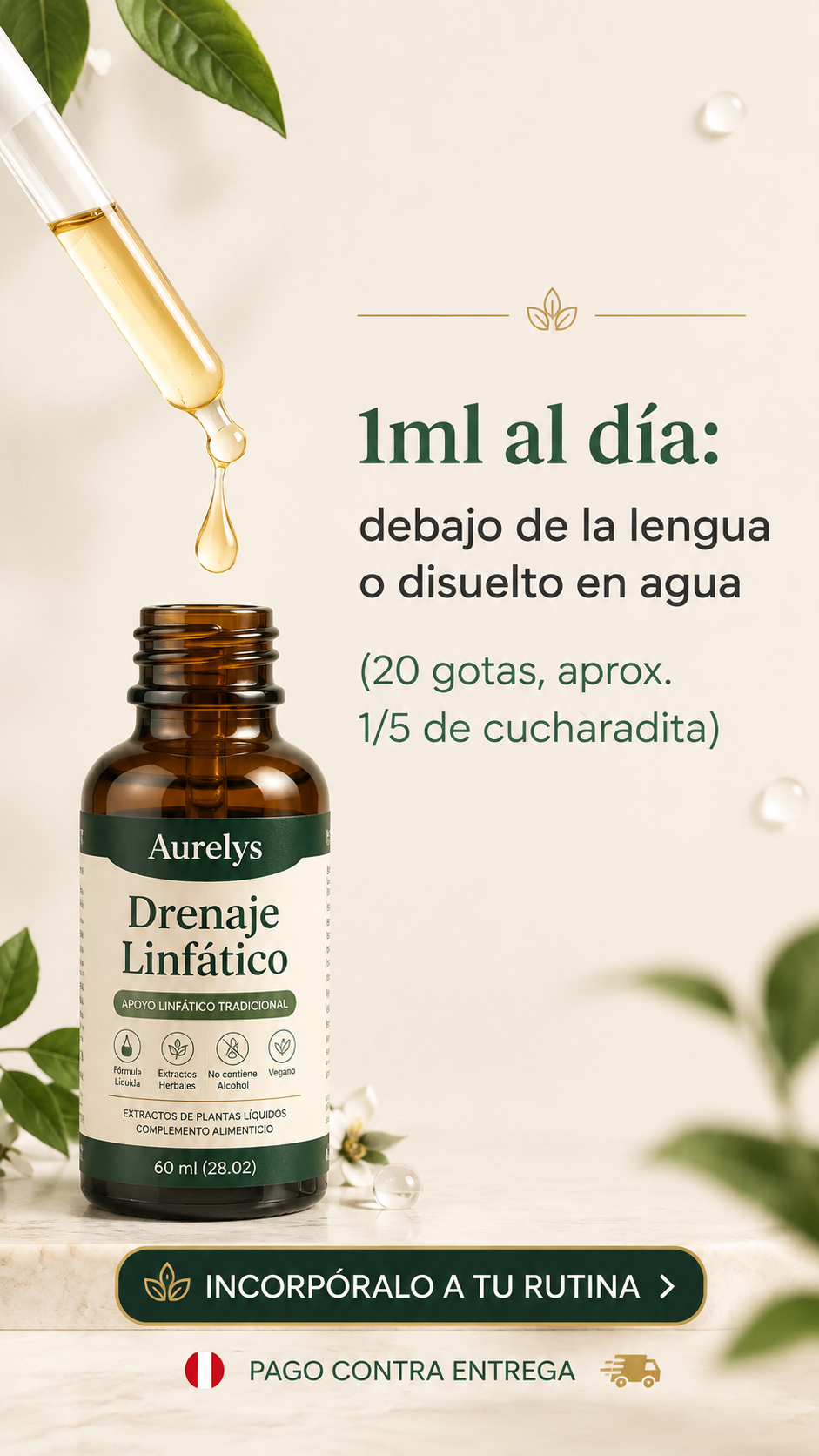 GOTAS HERBALES DRENAJE LINFÁTICO 60ML
