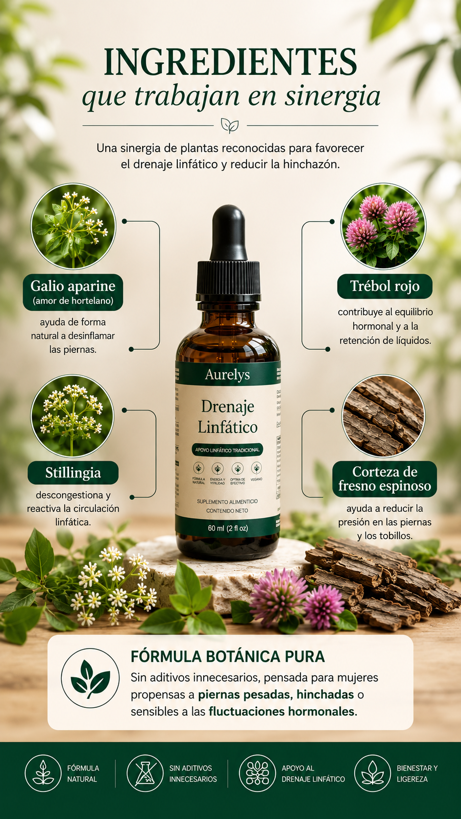 GOTAS HERBALES DRENAJE LINFÁTICO 60ML