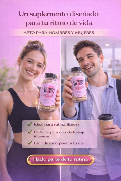 LEMME BURN™: Suplemento vegano para acelerar el metabolismo y quemar grasa abdominal