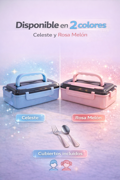 TÁPER TÉRMICO ACERO INOXIDABLE 3 DIVISIONES