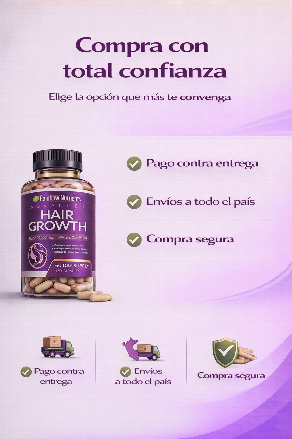 Hair Growth - Suplemento Crecimiento de Cabello