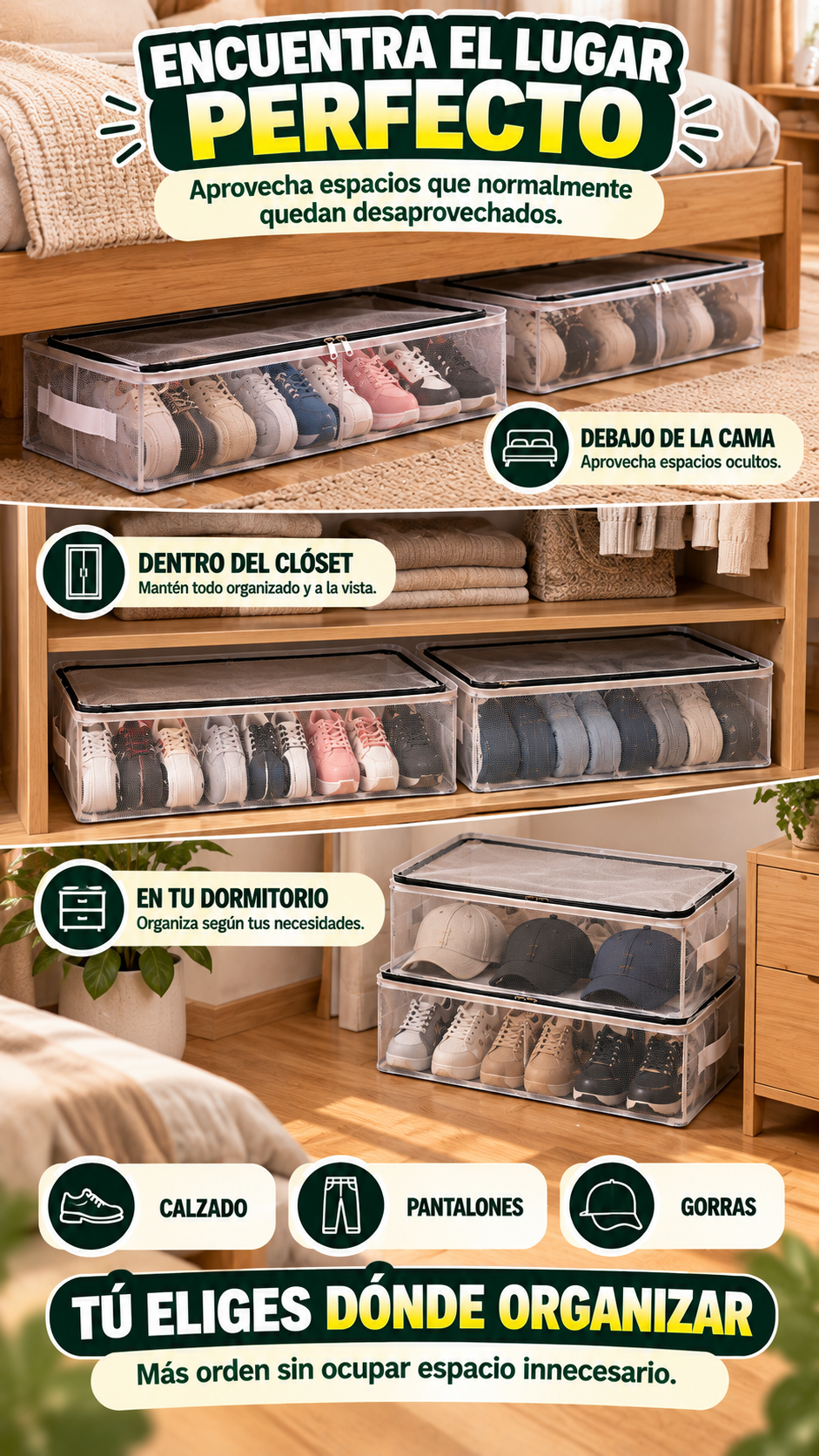 ORGANIZADOR PLEGABLE DE ZAPATOS