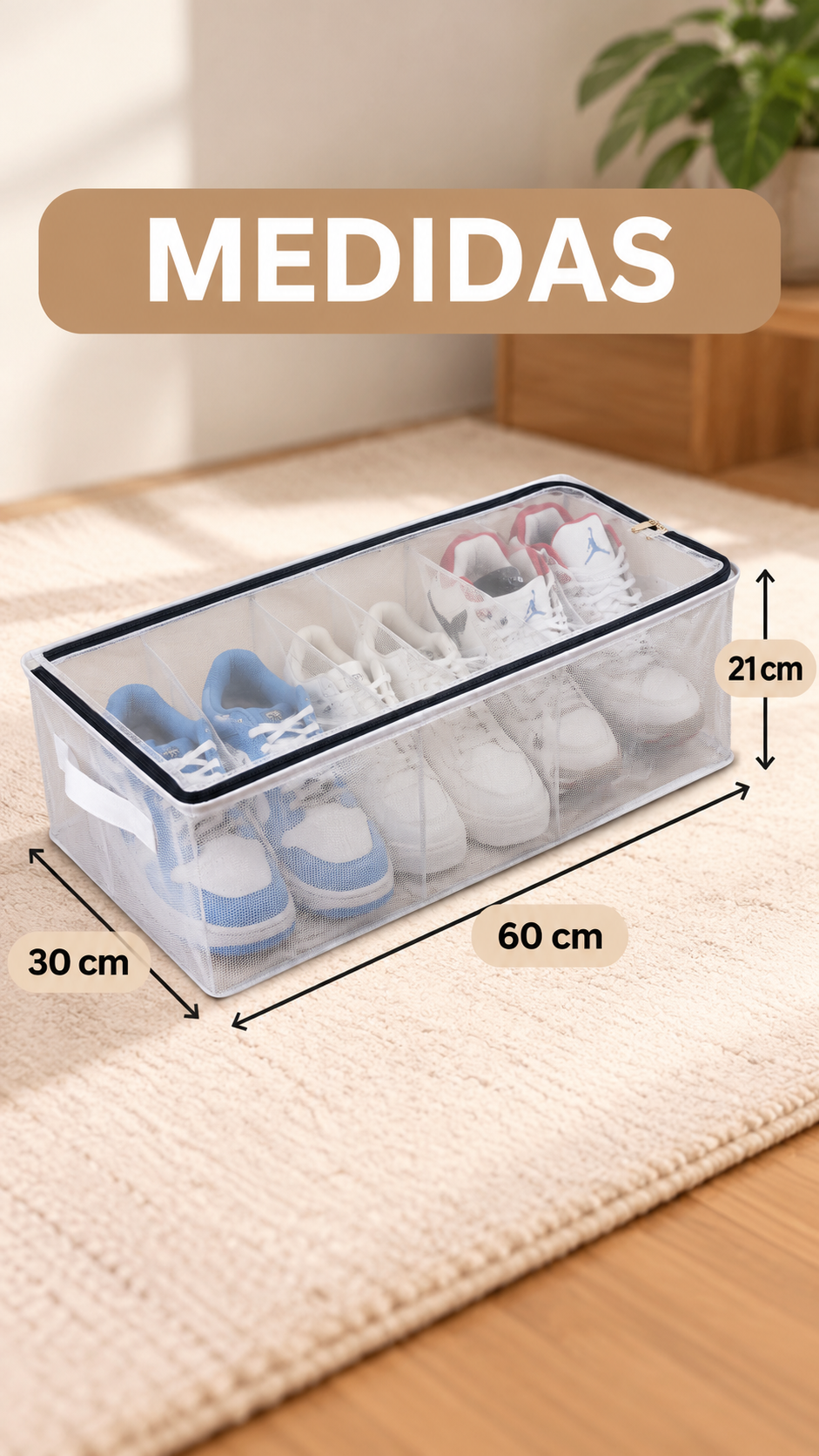 ORGANIZADOR PLEGABLE DE ZAPATOS