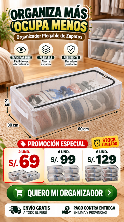 ORGANIZADOR PLEGABLE DE ZAPATOS