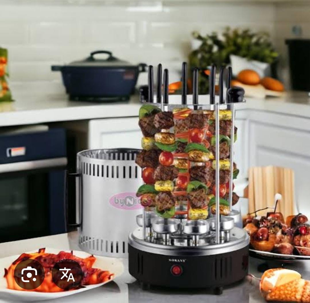 PARRILLA ELÉCTRICA PARA BROCHETAS
