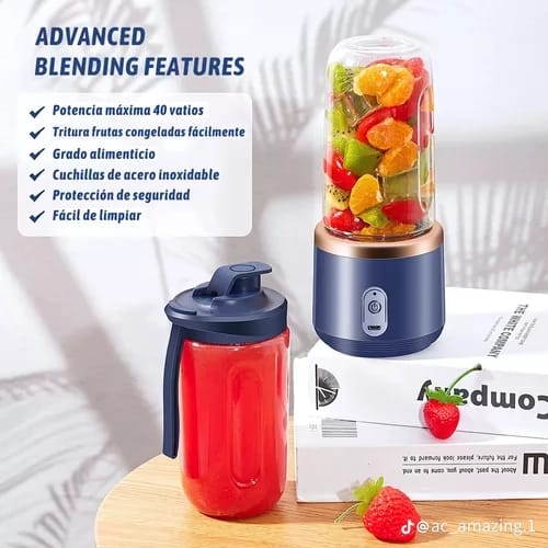 MINI LICUADORA PORTÁTIL 500ML