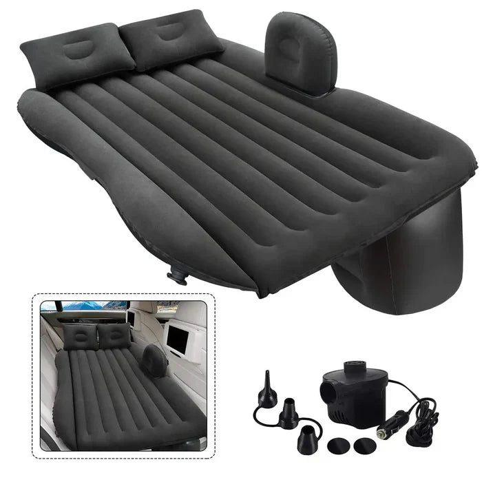 Colchón Inflable con Set Almohadas para Auto + Inflador de Regalo